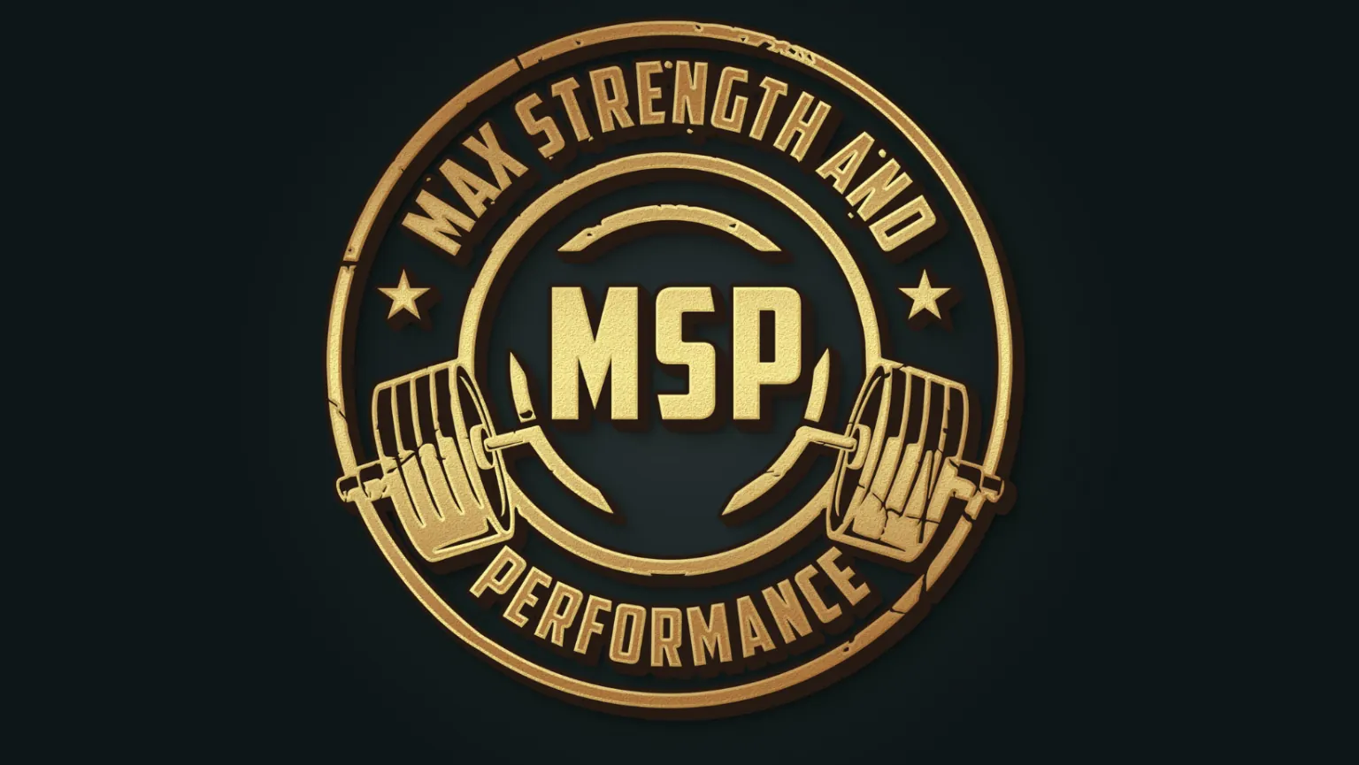 Max Strength Performance logo wall